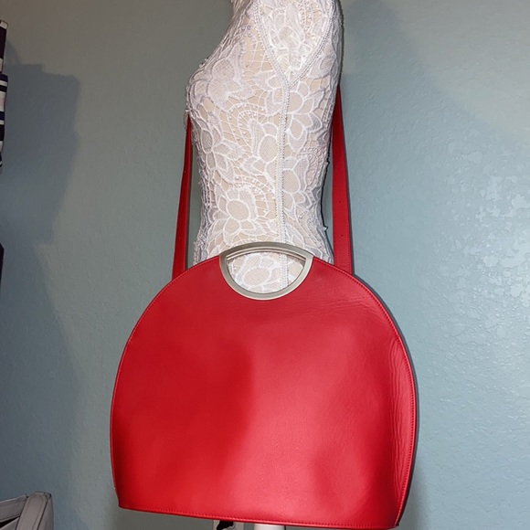 Unique Nwot Cover B Unique Leather Crossbody Bag Germany - red - Picture 3 of 11